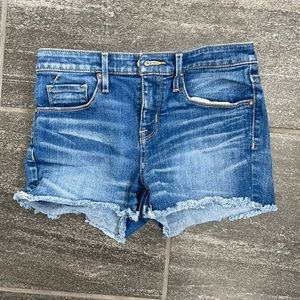 High Rise Denim Shorts